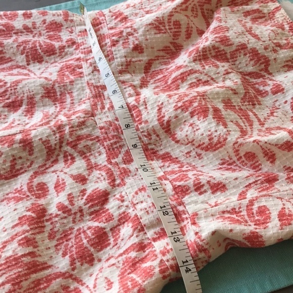 J. Crew Floral Print Textured Linen Cotton Blend Strapless Dress - Picture 5 of 8